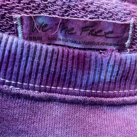 Free People We the Free Camden Sweater size Medium NEW White Tie Dye (CUSTOM) - Picture 5 of 5